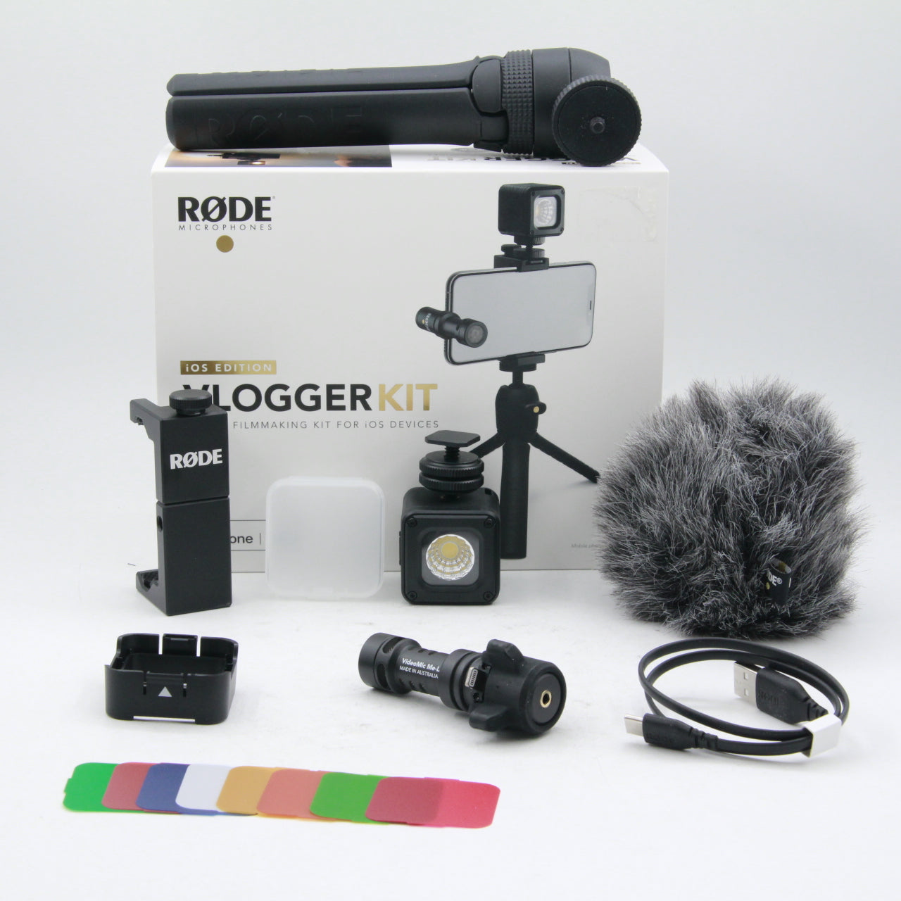 Rode Vlogger Kit iOS Edition - Professional Filmmaking Kit for iPhone & iPad with Lightning Port | Open Box Excellent Condition | Perfect for YouTube Vlogging, Travel Videos & Social Media Content Creation