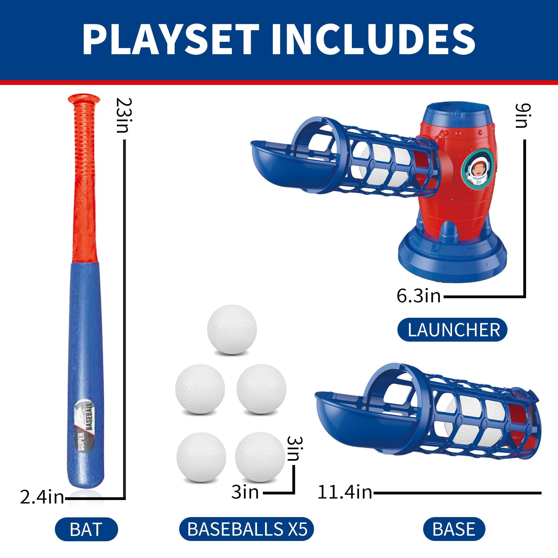 **Best T-Ball Sets for Kids Ages 3-12 | Adjustable Baseball Toy with 5 Balls, Pitching Machine & Batting Tee | Outdoor Sports Toys for Boys & Girls | Perfect for Backyard Practice, Birthday Gifts & Team Training**