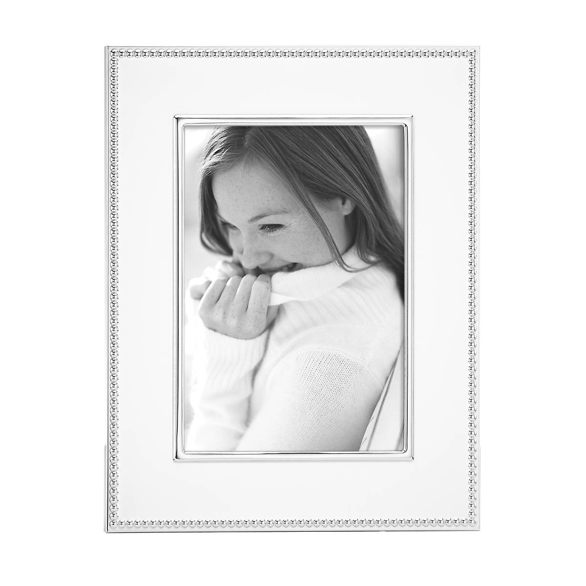 Lyndon Silverplate 5 x 7 Photo Frame - Elegant Picture Frame for Wall or Tabletop Display - Perfect for Home Decor, Wedding Photos, and Office Gifts