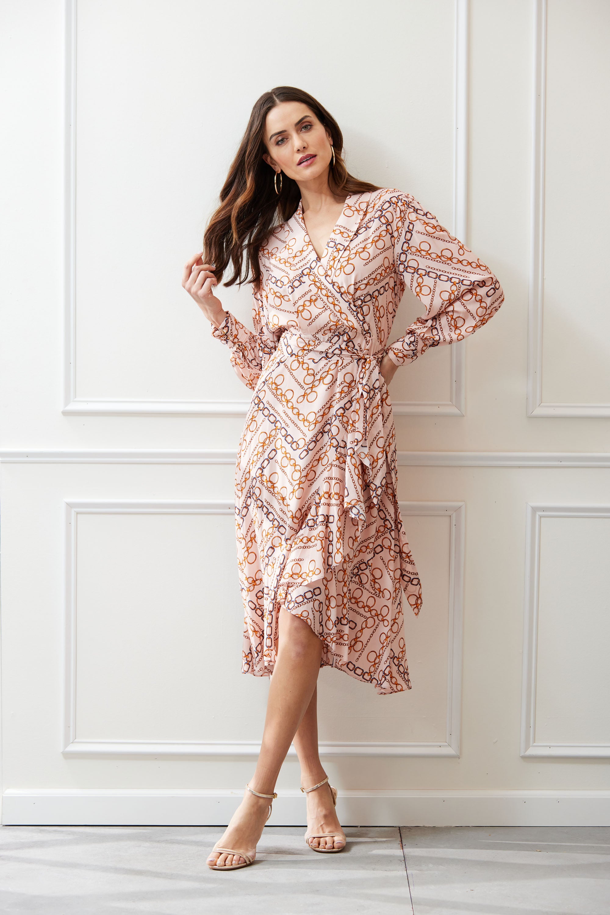 Elegant Chain Wrap Dress for Women - Stylish & Comfortable Summer Outfit - Perfect for Parties, Dates & Casual Wear