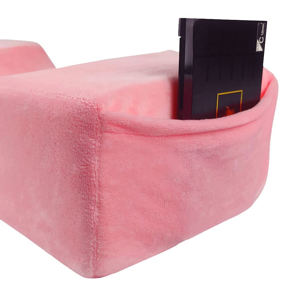 Puransen Lash Extension Pillow - Soft Velvet Memory Foam Eyelash Pillow for Comfortable Lash Application, Neck Support for Eyelash Extensions & Makeup (Pink) - Perfect for Salon Professionals & Home Lash Artists