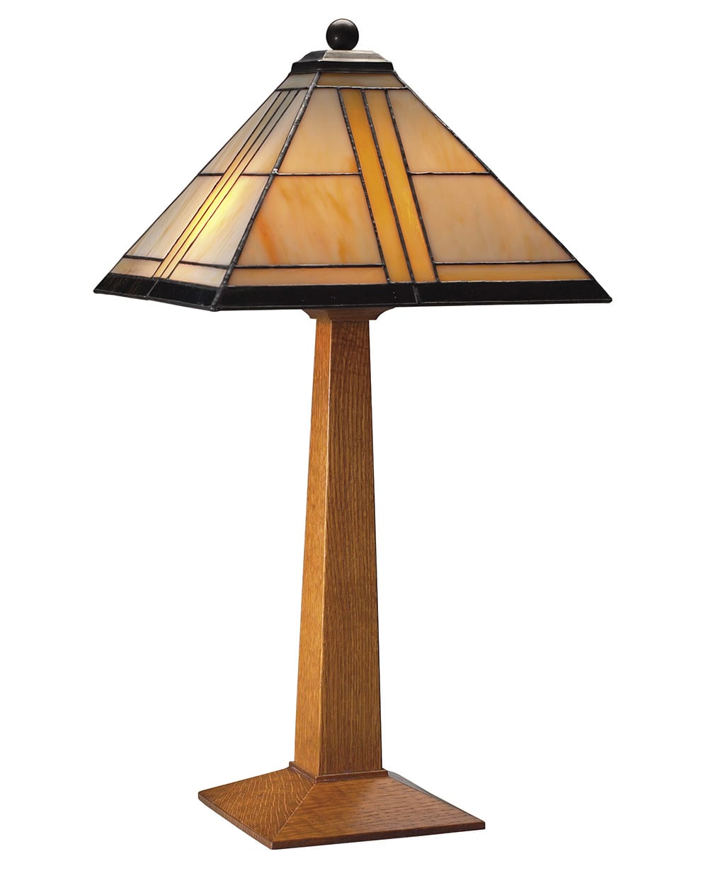Elegant Art Glass Shade Table Lamp - Modern Home Decor Lighting for Living Room, Bedroom & Office