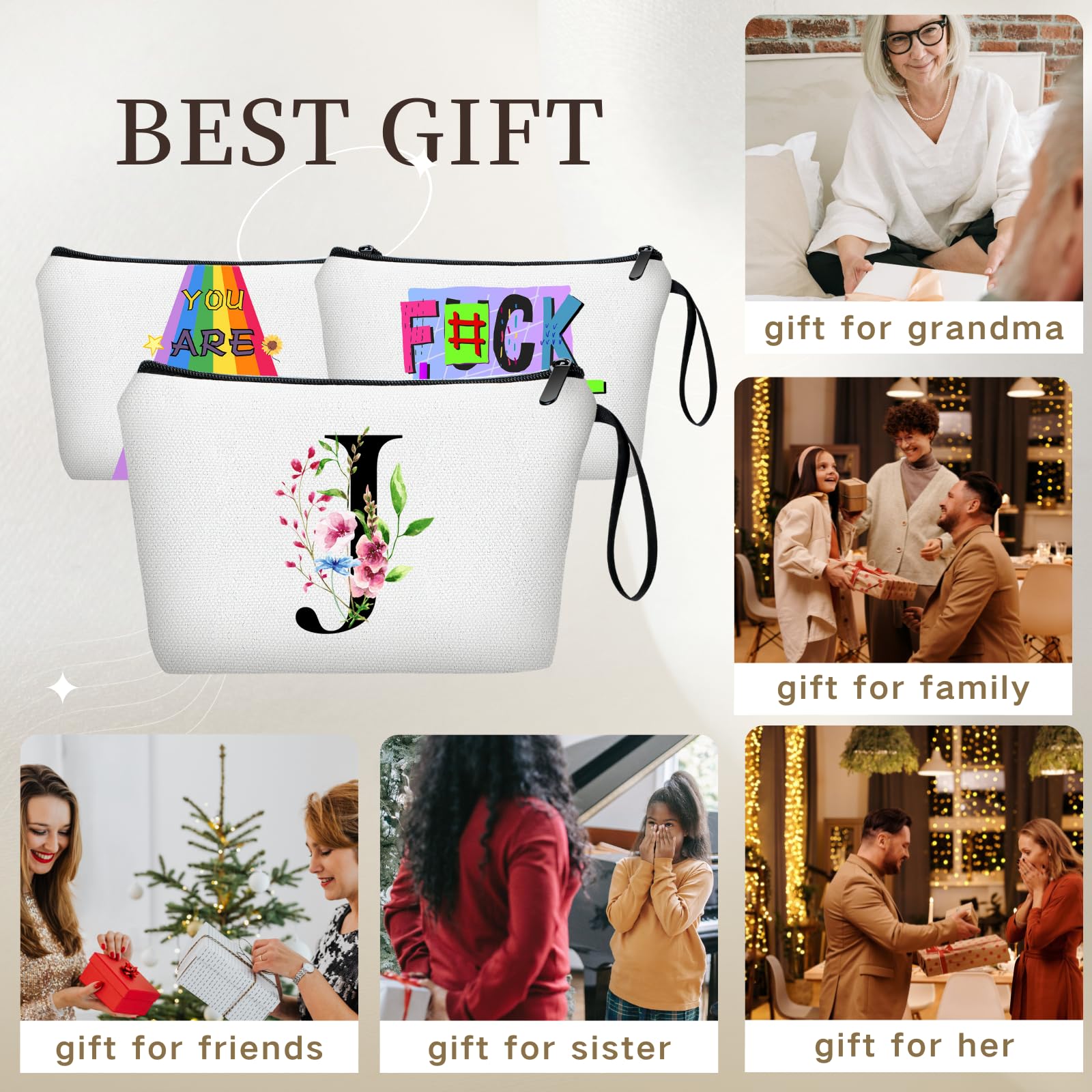 Personalized Travel Makeup Bag with Mirror - Perfect Birthday, Bridesmaid Proposal & Friendship Gift for Women, Sister, Teacher, Coworker - Great for Valentine's Day, Mother's Day, Christmas & Graduation - Ideal for Travel, Cosmetics Storage & Everyday Use