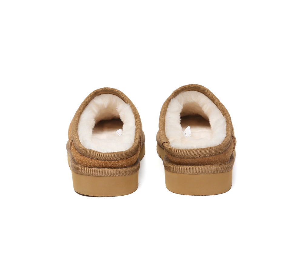 Australian Shepherd® UGG Slippers - Genuine Sheepskin Wool House Shoes for Men & Women - Cozy Indoor/Outdoor Comfort for Winter & Home Relaxation