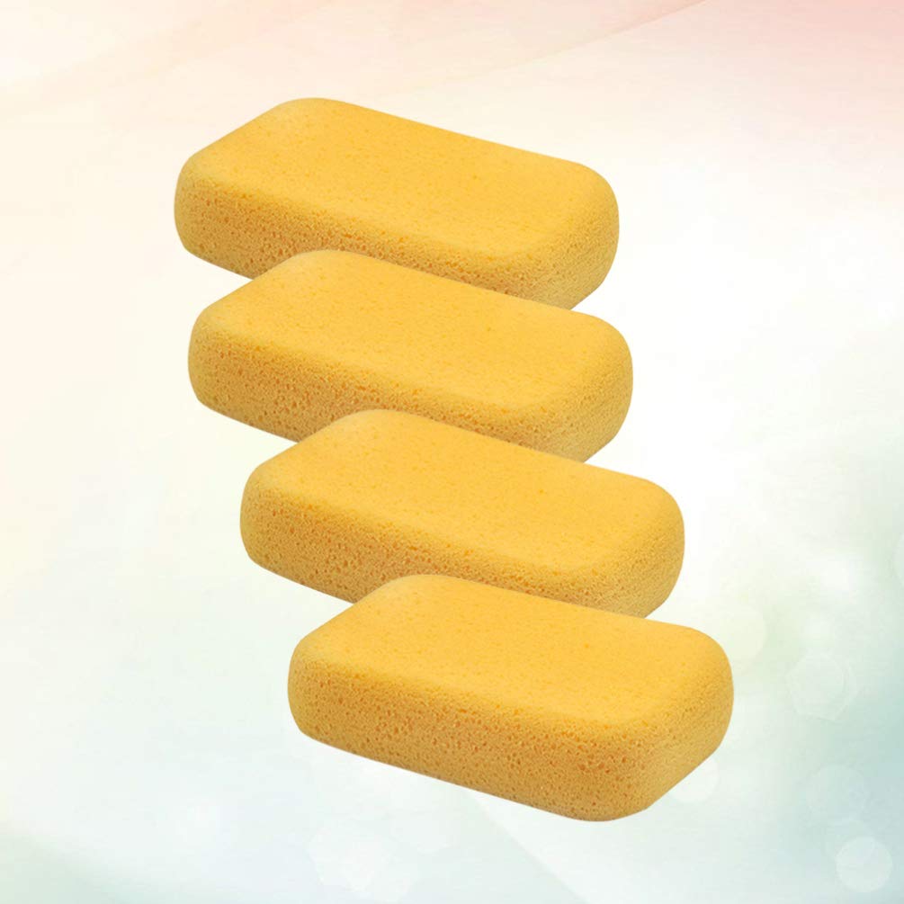 Healifty 4-Piece Car Cleaning Sponges - Premium Porous Wash Sponges for Auto Detailing, Kitchen & Bathroom Cleaning - Durable Vehicle Washing Tools for Car Wash, Home & Shop Use