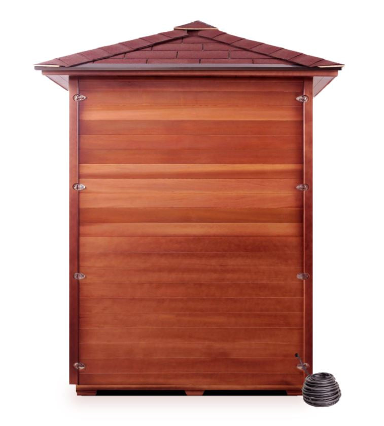 Enlighten Sauna Sierra 4-Person Full Spectrum Infrared Sauna for Indoor & Outdoor Use - Perfect for Home Spa, Wellness Therapy, and Relaxation