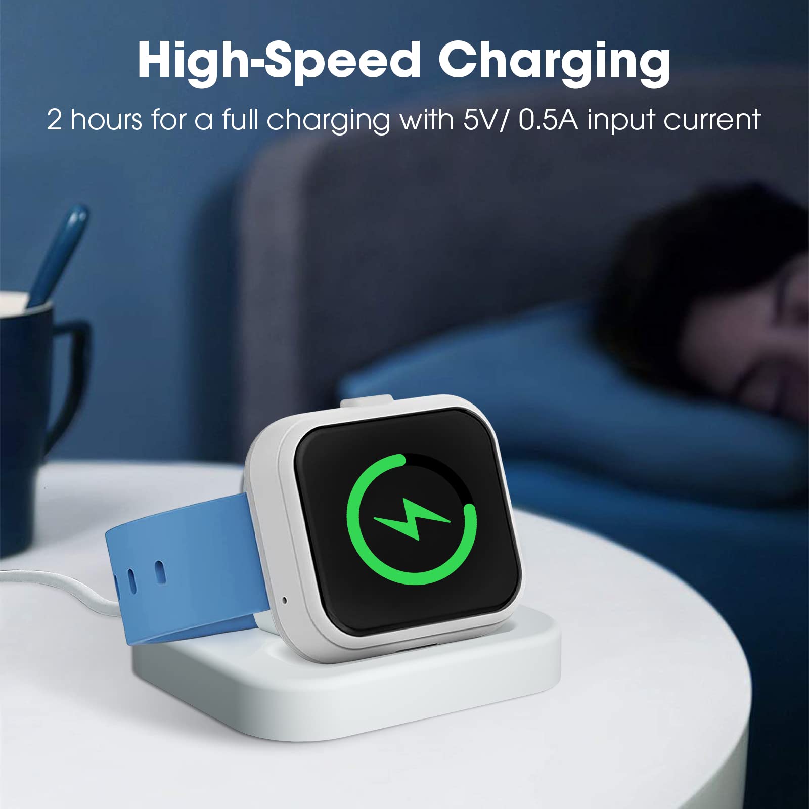 T-Mobile SyncUP Kids Watch Charger Stand Dock with 3.3ft Cable - White | Compatible Charging Station for Kids Smartwatch | Perfect for Home, School & Travel Use