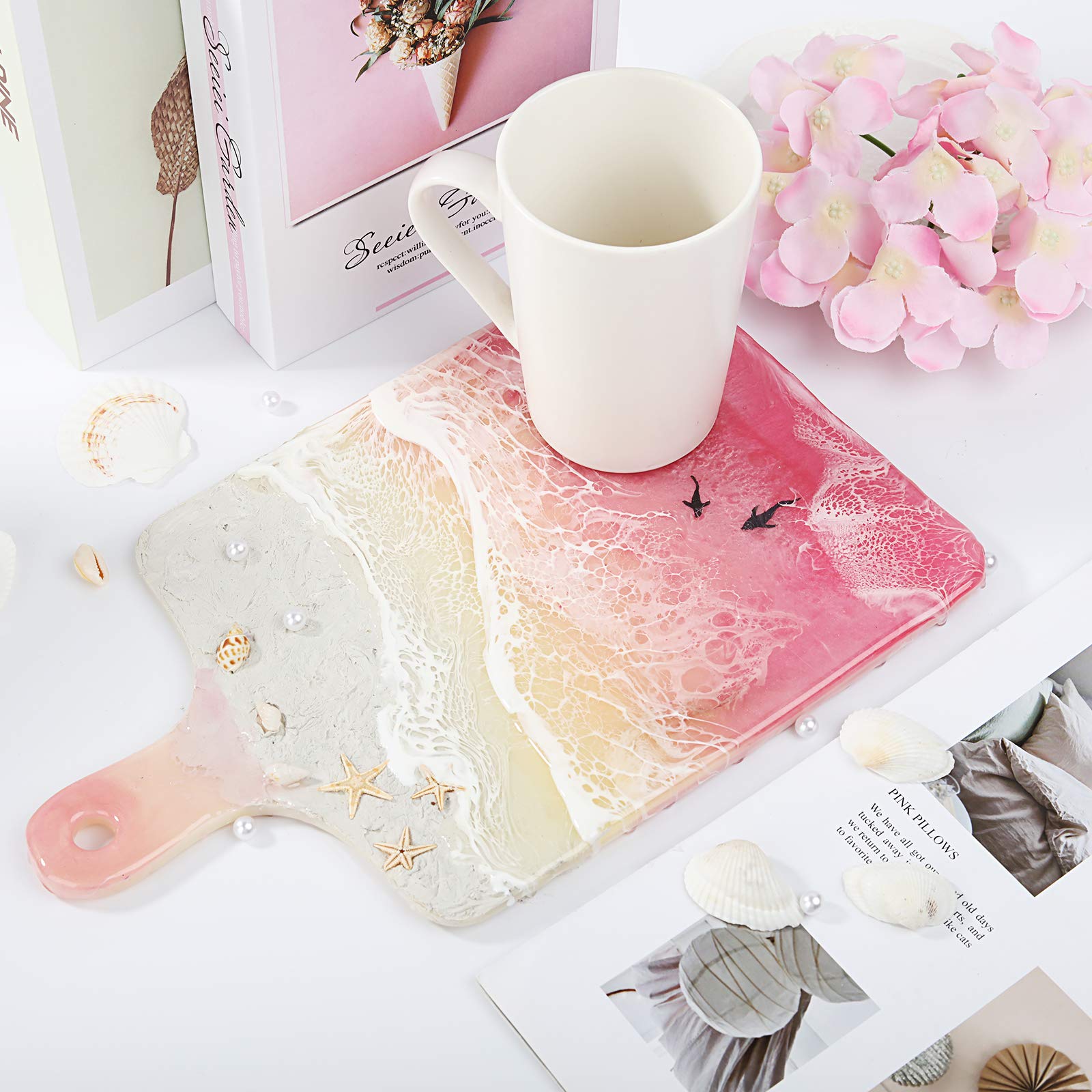 Premium Silicone Resin Molds for Epoxy - DIY Serving Board & Tray Set - Home Decor & Creative Gift Idea - Perfect for Crafting, Kitchenware, and Unique Handmade Gifts