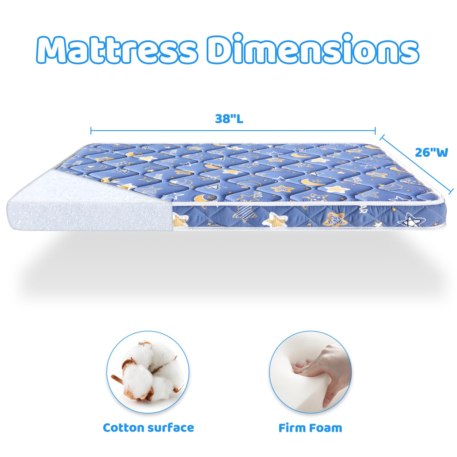 Premium Pack and Play Mattress Topper - 38