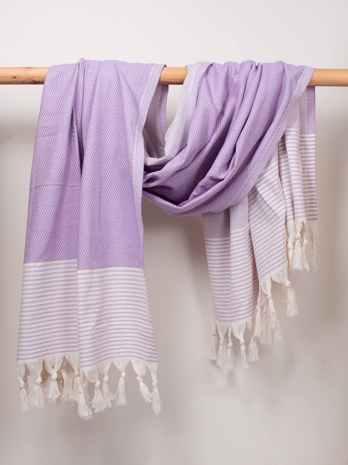 Amalfi Hammam Towel - Soft & Absorbent Turkish Bath Towel in Lilac - Perfect for Spa, Beach & Yoga