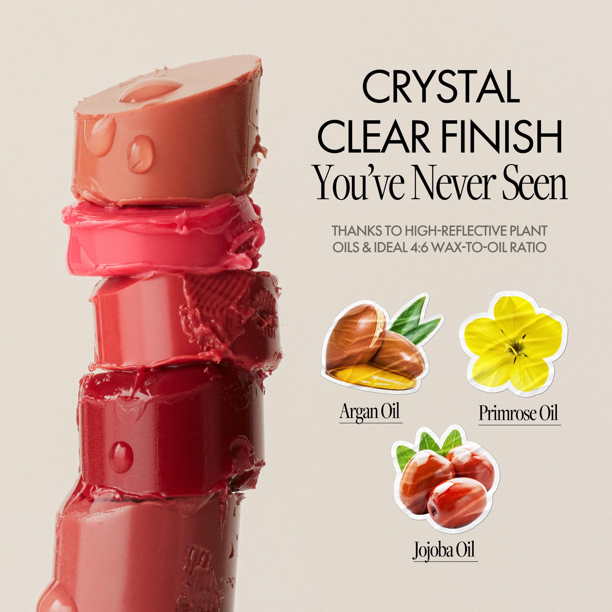 Korean Glossy Lip Balm - Hydrating Tinted Balm with Shea Butter for Daily Moisture (#06 Kaya Fig)