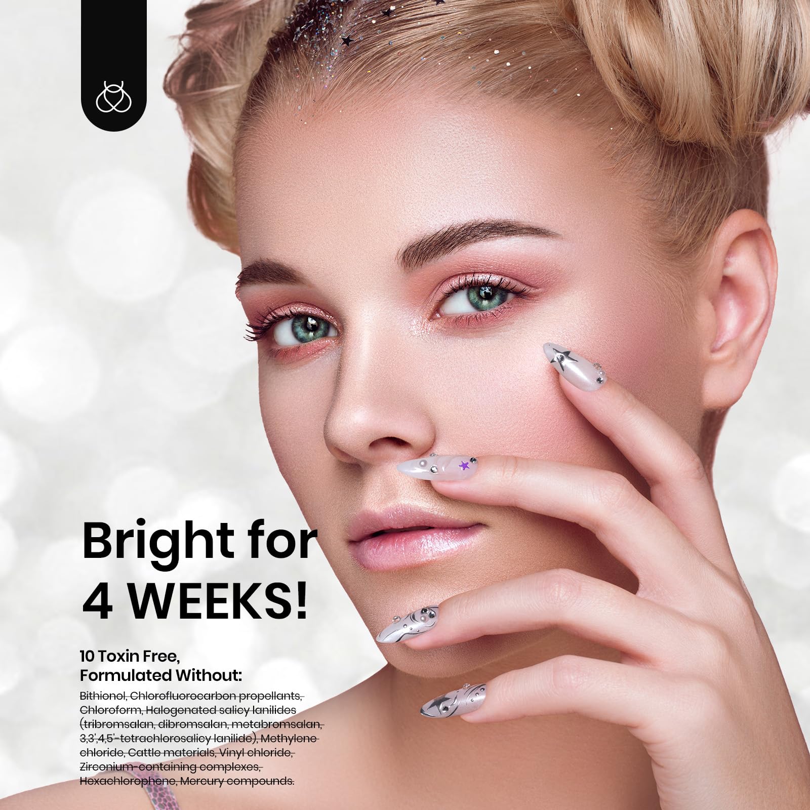 Beetles Metallic Silver Gel Nail Polish - 7ml Mirror Chrome French Tip Nail Art Liner with 3D Metal Effect | Soak Off UV/LED Lamp Gel Polish for Salon & Home Manicure | Perfect for French Tips, Swirl Lines & Chrome Nail Designs