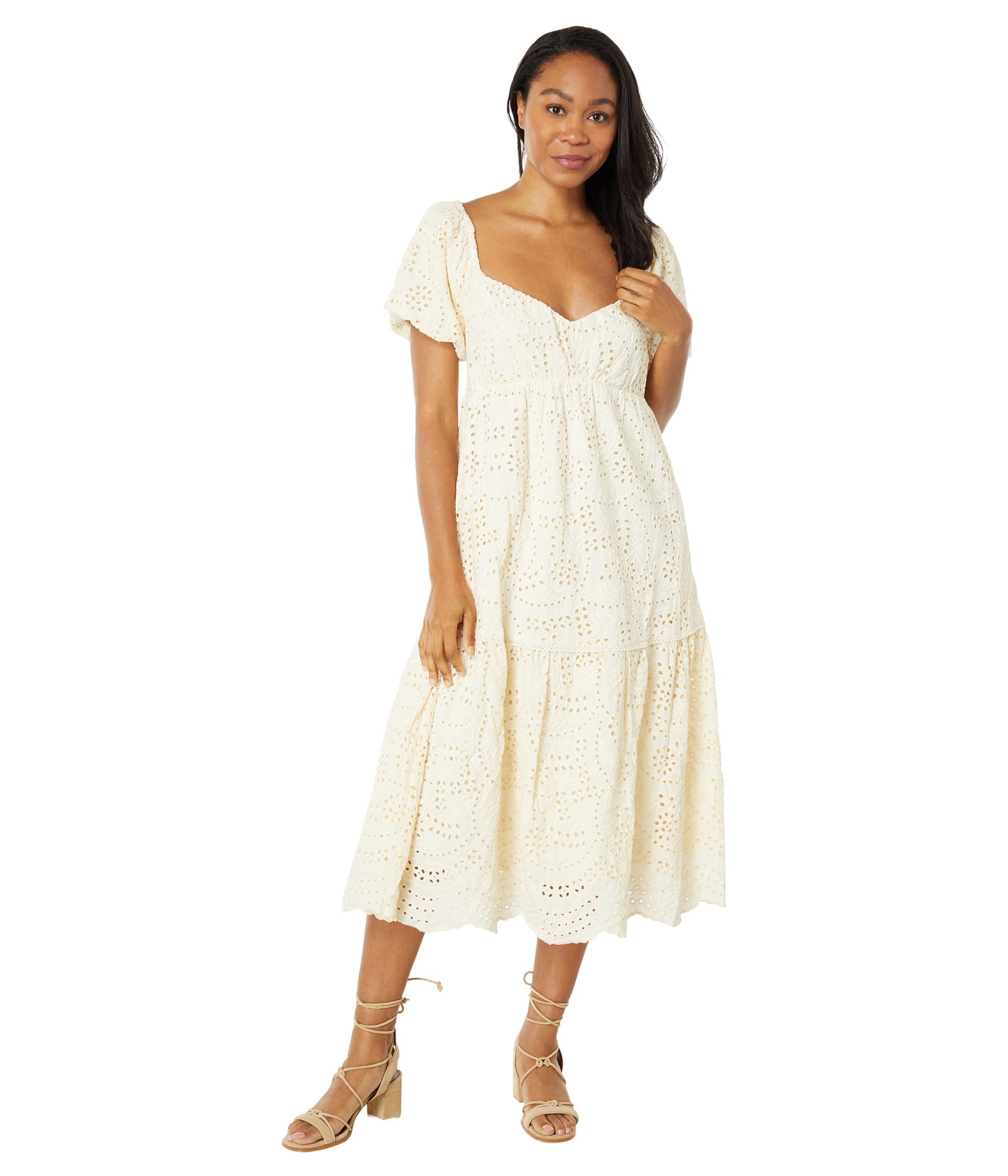 Lost + Wander Sidney Midi Dress - Flowy Boho Floral Print Dress for Women | Perfect for Summer Vacations, Beach Getaways & Date Nights