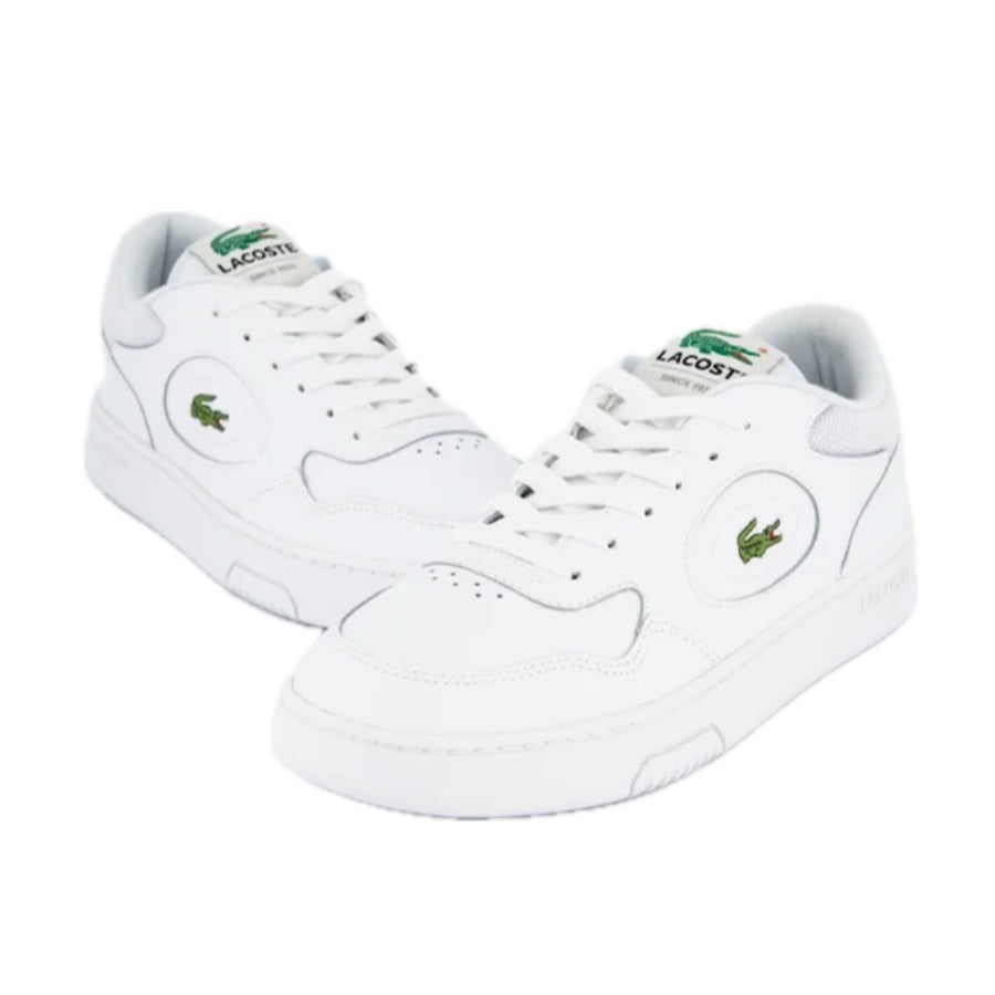 Lacoste Men's Lineset 223 Sneakers - White & Green Casual Shoes for Men | Perfect for Everyday Wear, Gym & Outdoor Activities