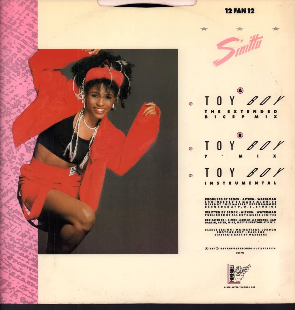 Sinitta - Toy Boy (The Extended Bicep Mix) 12
