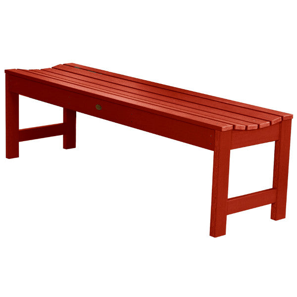 Lehigh Backless Synthetic Wood Picnic Bench - Durable Outdoor Dining Table for Patio, Garden & Park - Perfect for BBQs, Camping & Family Gatherings