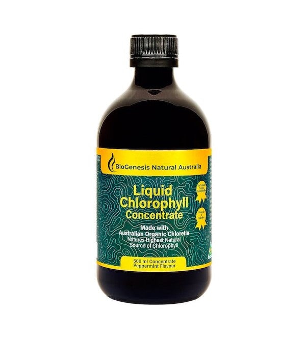 BioGenesis Chlorophyll Liquid Concentrate Drops - Natural Detox & Energy Booster for Daily Wellness - Perfect for Smoothies, Juices & Water Enhancer