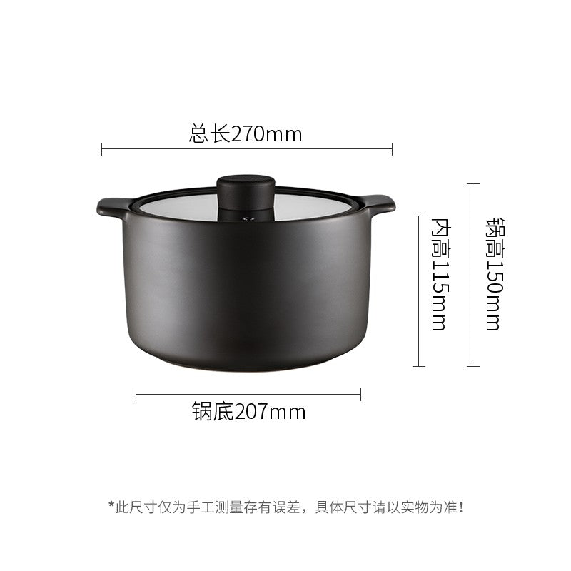 3.5L Ceramic Casserole Pot - Oven Safe, Stovetop & Dishwasher Friendly for Baking, Stewing & Serving | Perfect for Soups, Casseroles & Family Dinners
