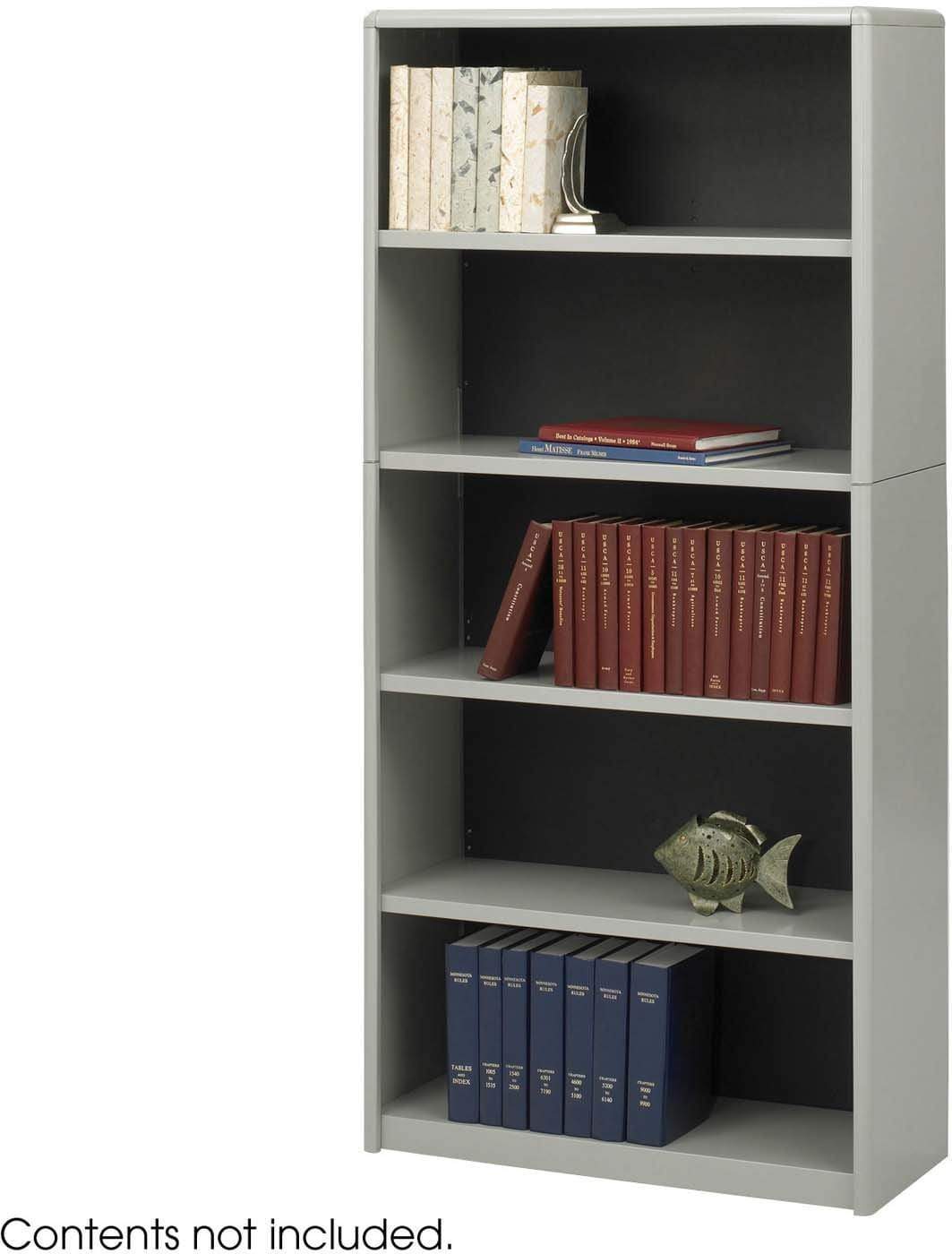 ValueMate® 5-Tier Bookshelf - Sturdy Wooden Bookcase with 5 Shelves for Home Office, Living Room & Bedroom Storage - Perfect for Organizing Books, Decor & Essentials [Model 7173]