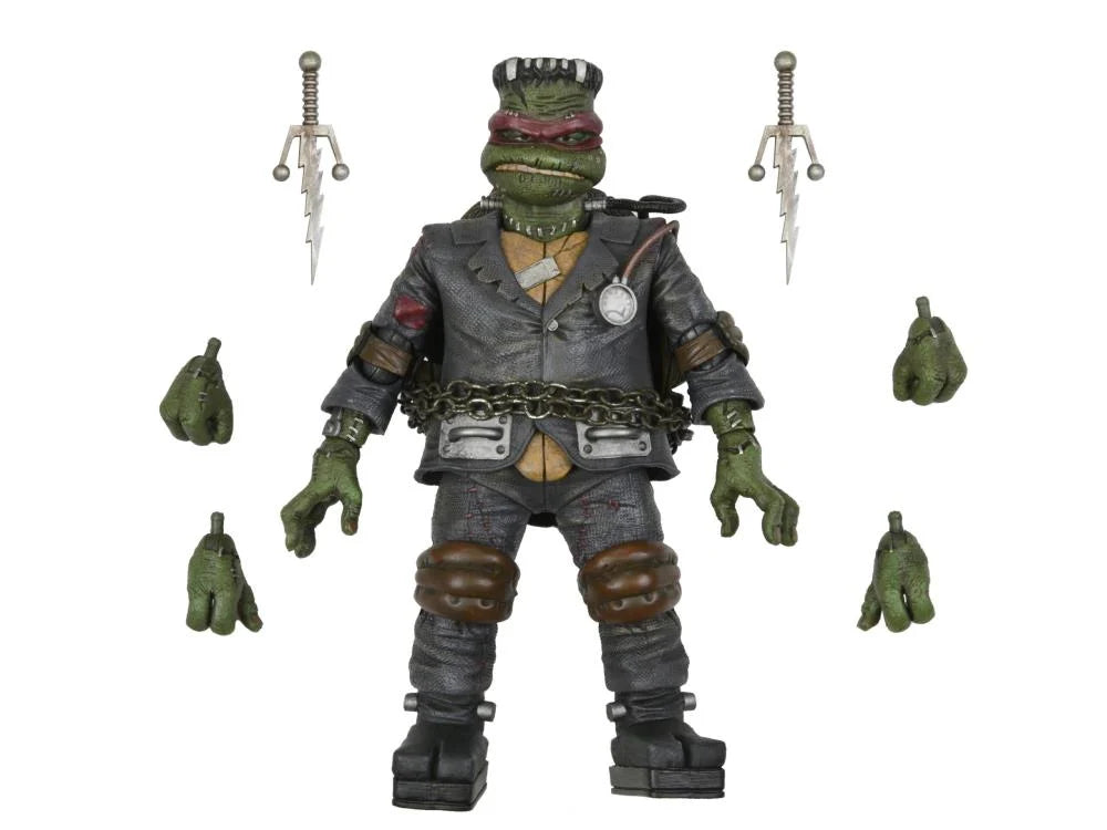 Universal Monsters x TMNT Ultimate Raphael as Frankenstein's Monster Collectible Action Figure - Perfect for Display, TMNT Fans & Horror Collectors