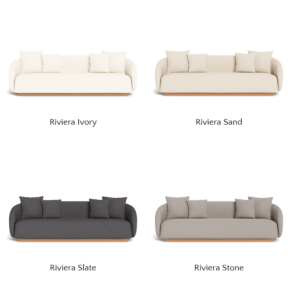 Como Outdoor 3-Seat Patio Sofa Set - Waterproof Wicker Furniture for Garden, Poolside, Deck & Backyard Relaxation