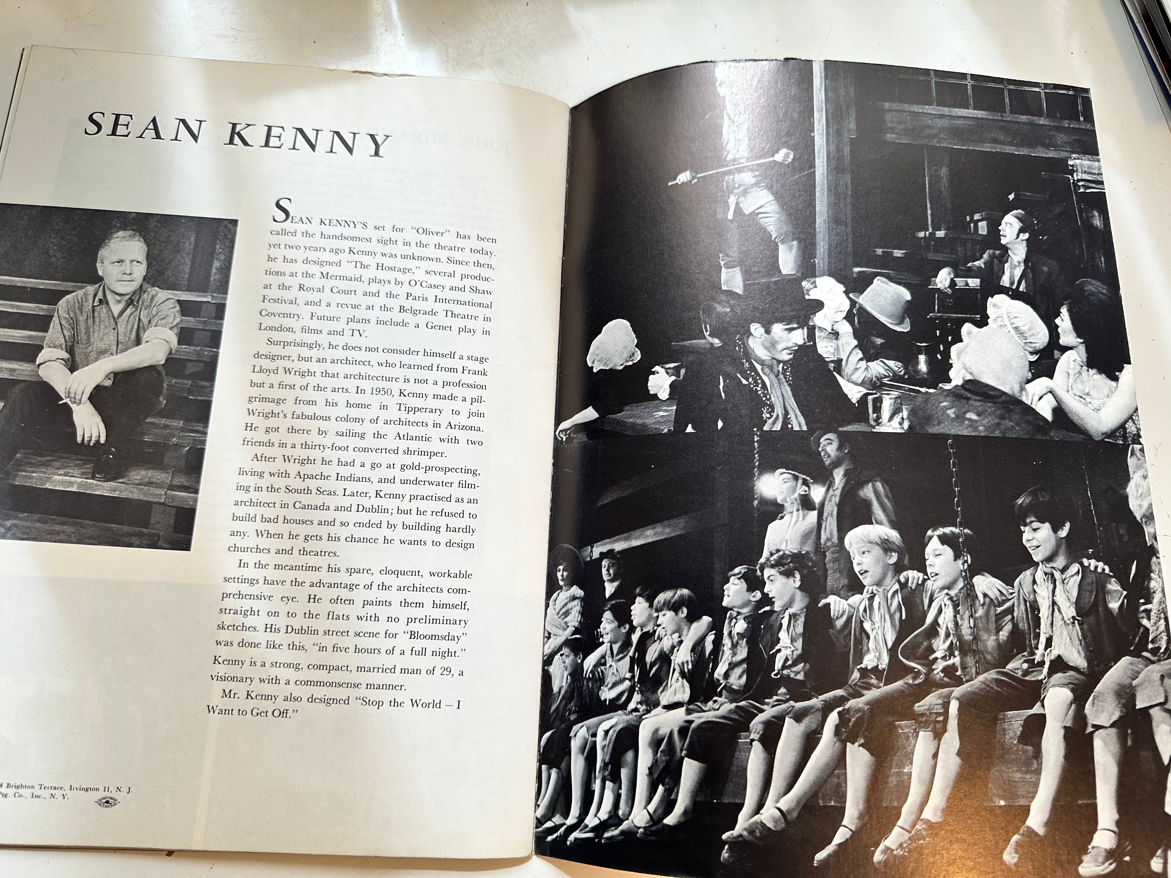 Original 1969 Oliver! Musical Theater Playbill - Vintage Broadway Collectible for Fans & Memorabilia Enthusiasts | Perfect for Framing, Gifts & Theater Decor
