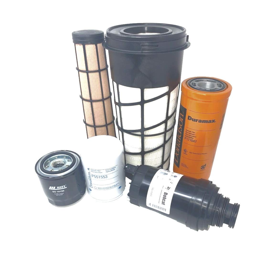 CFKIT Compatible with Bobcat 5600 Utility Work Machine (S/N AHG811001 & Above) - Complete Maintenance Filter Kit Replacement Set - Ideal for Construction, Landscaping & Heavy Equipment Maintenance