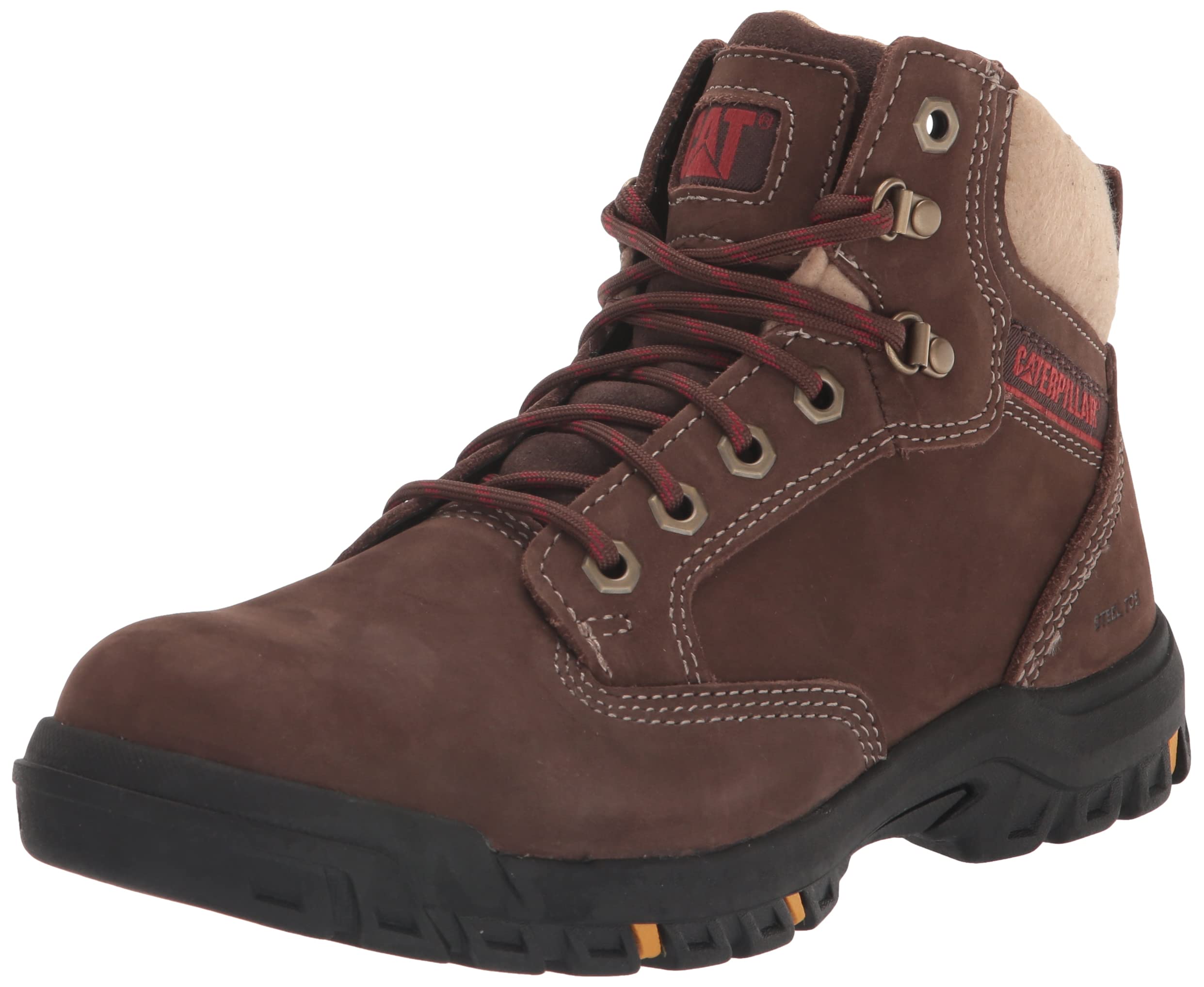 Cat Footwear Women's Tess Steel Toe Work Boot - Waterproof Safety Shoes for Construction, Hiking & Outdoor Work - Comfortable Non-Slip Work Boots for Women