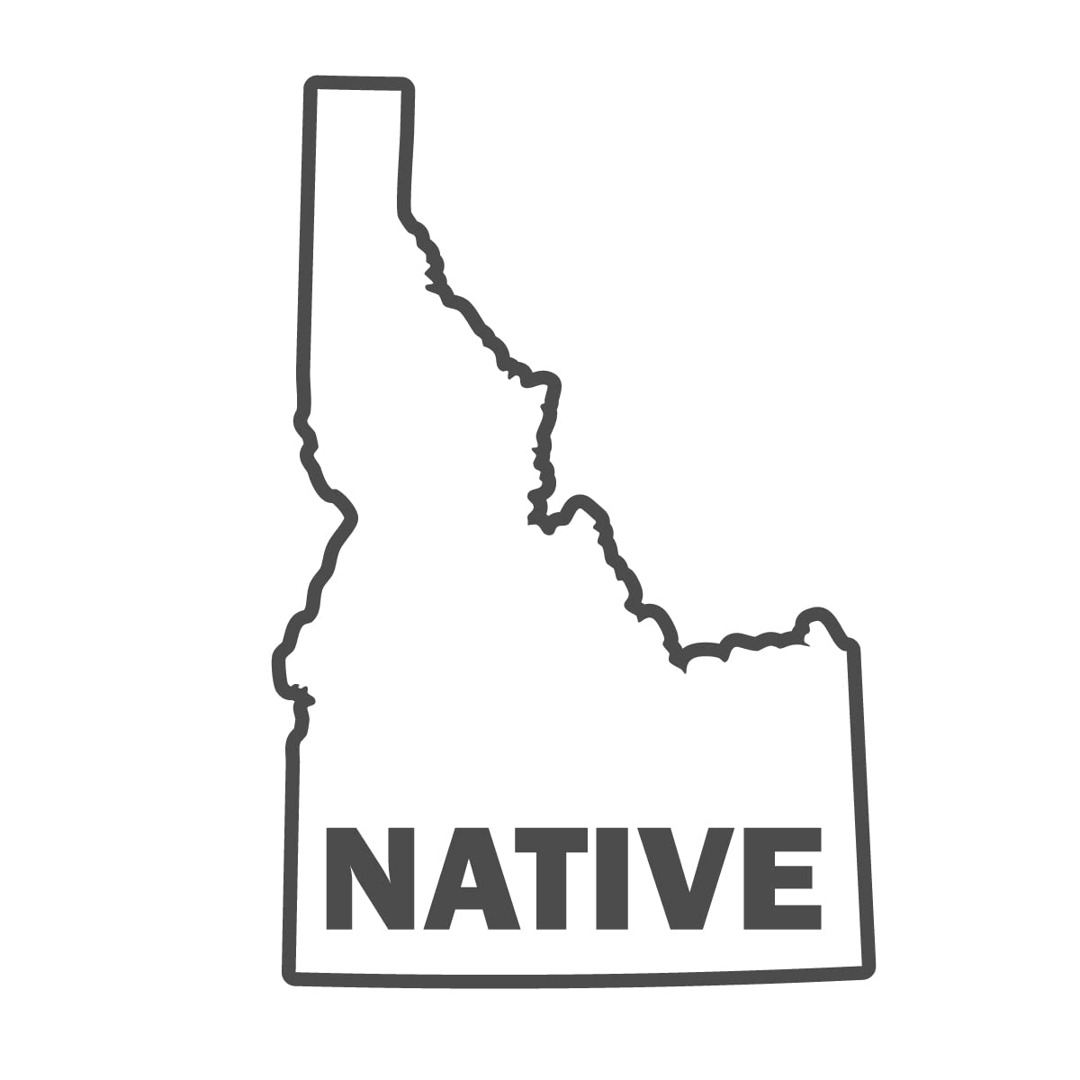 Idaho State Outline Map Vinyl Decal - 10 Inch Dark Gray Home Decor Sticker for Walls, Laptops, Cars | Perfect for State Pride, Gifts & Room Decor