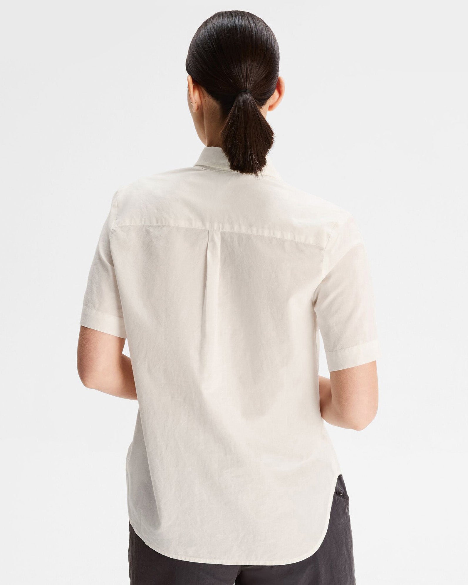 Women's Flaxton LT Short Sleeve Shirt - Breathable White Casual Top for Summer | Perfect for Office, Travel & Outdoor Activities