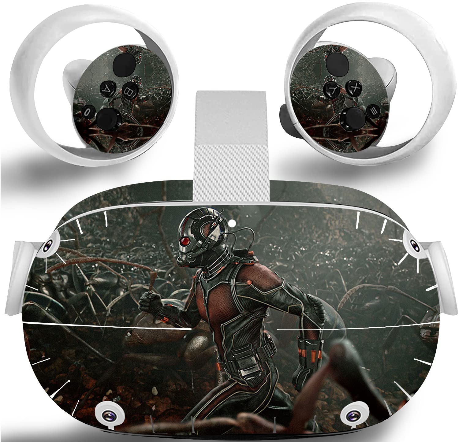 Tiny Hero Oculus Quest 2 VR Headset & Controller Sticker Set - Premium Vinyl Decal Skin for Virtual Reality Protection - Perfect for Gaming, Streaming & VR Enthusiasts