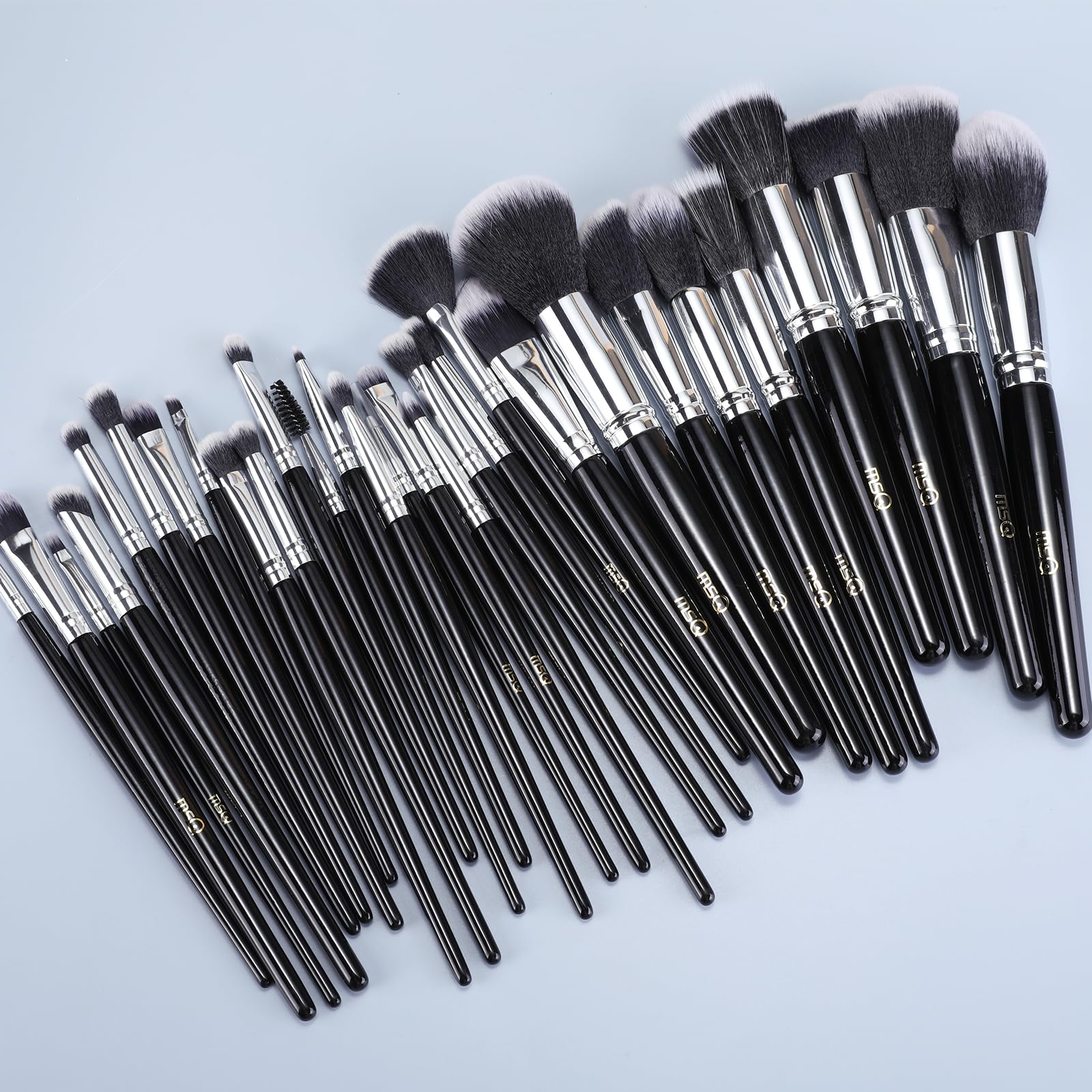 29PCS Professional Makeup Brush Set with Adjustable Belt Makeup Bag - Foundation, Powder, Eyeshadow, Concealer & Blending Brushes for Women, Girls & Artists | Perfect for Travel, Daily Makeup & Holiday Gifts