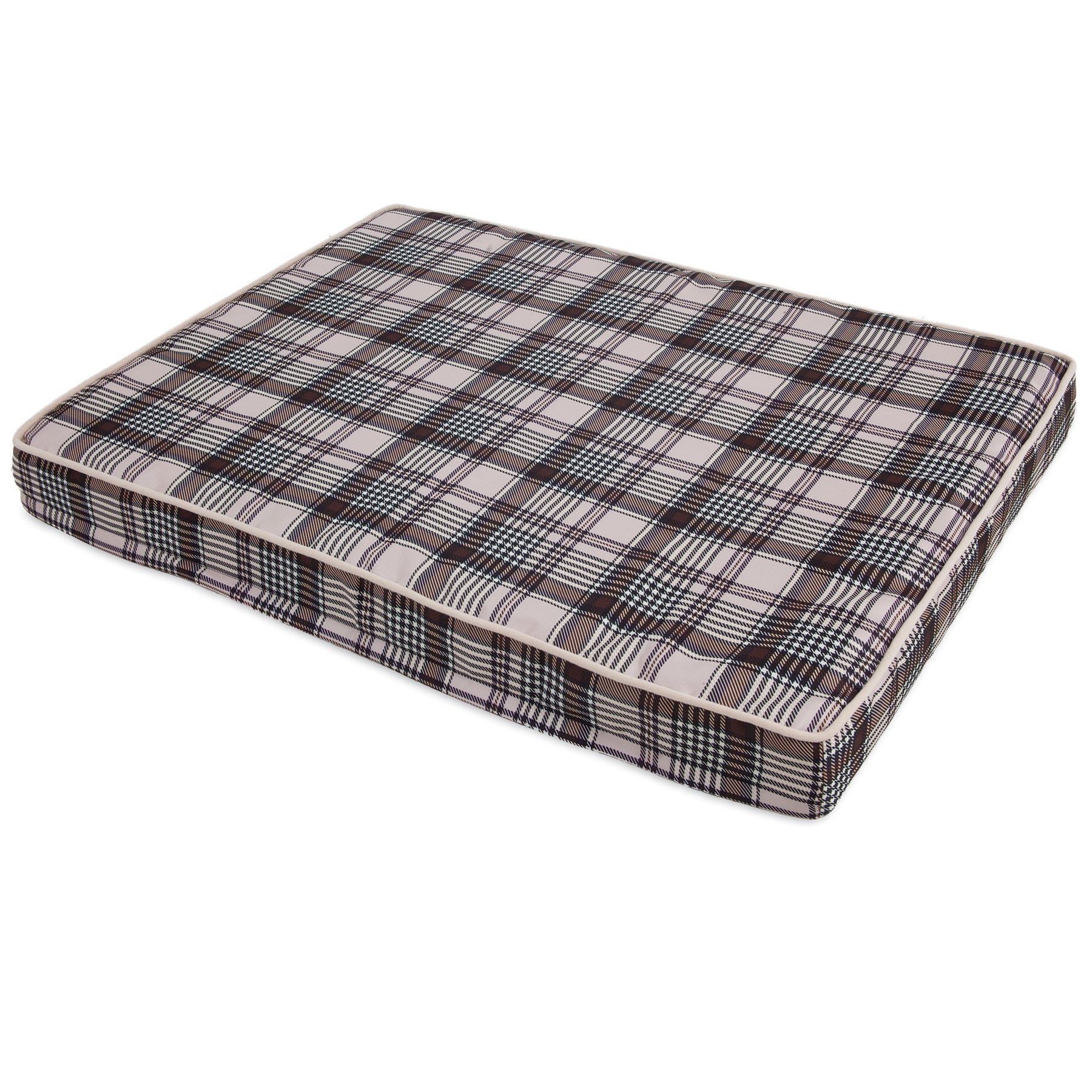 Aspen Pet Small Plaid Orthopedic Dog Bed - Comfortable & Supportive for Small Breeds - Perfect for Crates, Kennels & Home Use