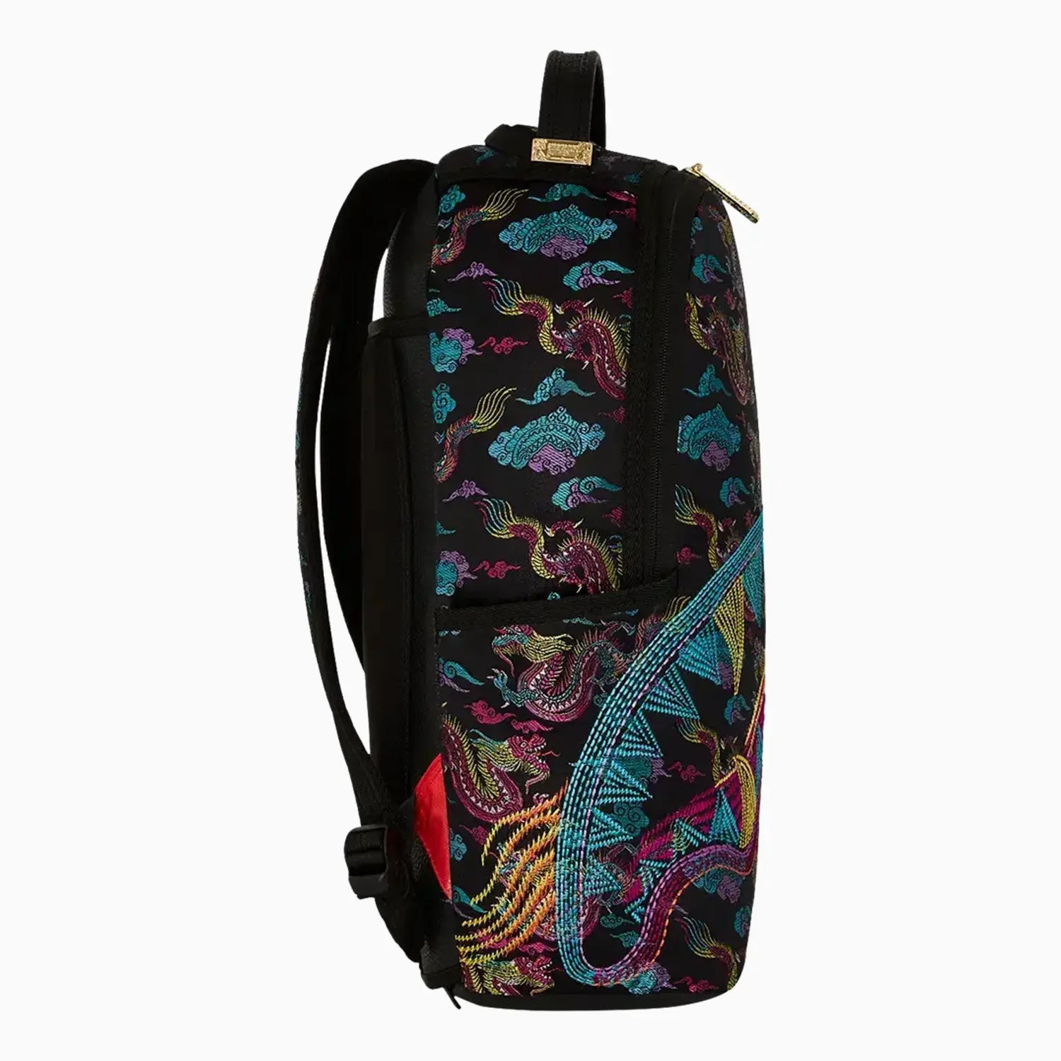 Premium Embroidered Dragons DLX Backpack for School, Travel & Work - Stylish Durable Laptop Backpack with USB Charging Port for Men & Women
