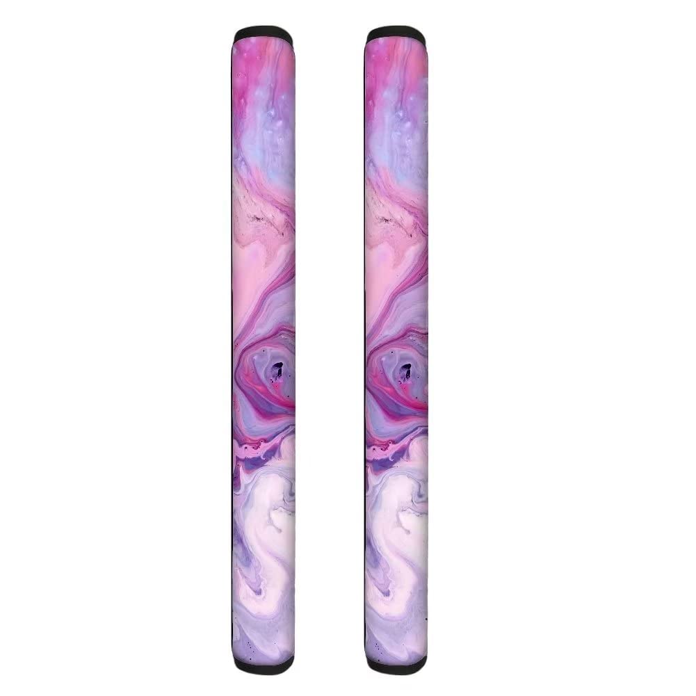 JEOCODY Purple Marble Refrigerator Handle Covers - 4 Pack Non-Slip Grip Protectors for Kitchen Appliances (Refrigerator, Oven, Dishwasher, Microwave) - Waterproof & Stain-Resistant - Perfect for Home, Office, and Restaurant Use