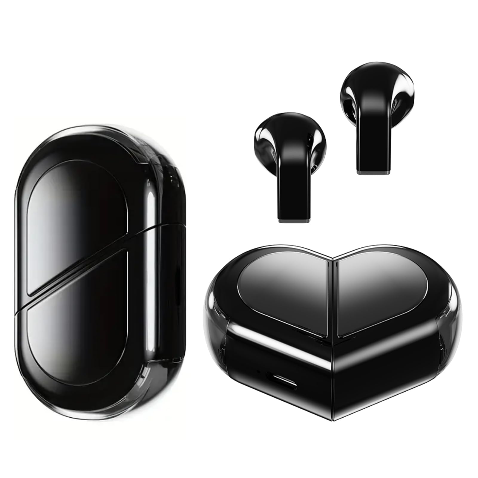 Cute Wireless Earbuds for Girls & Women - Small Mini Bluetooth Earbuds for Small Ears, Rose Gold Kawaii Invisible Earphones Compatible with iPhone & Android - Perfect for School, Workout & Daily Use