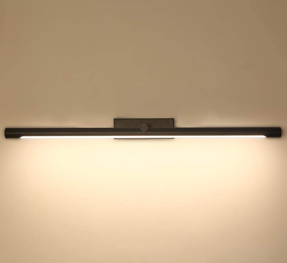 18.11 Inch 8W LED Vanity Light Fixture - Warm White 3000K, IP44 Rated, Modern Bathroom Mirror Front Lighting for Makeup & Grooming