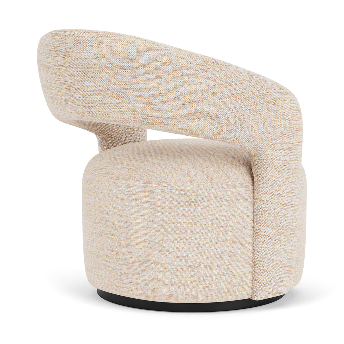 Stylish Judi Fabric Swivel Armchair - Modern Upholstered Accent Chair with 360° Rotation for Living Room, Bedroom or Office - Comfortable Lounge Seating for Home Decor