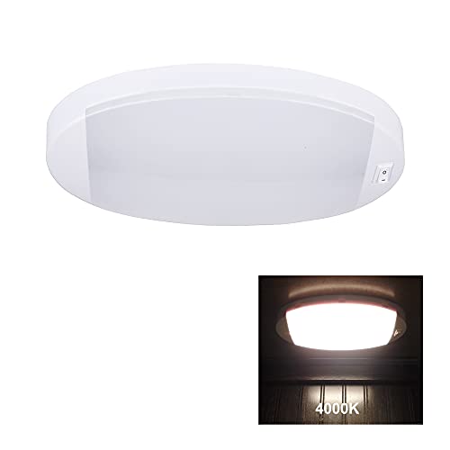 12V RV Oval Pancake Light - 6
