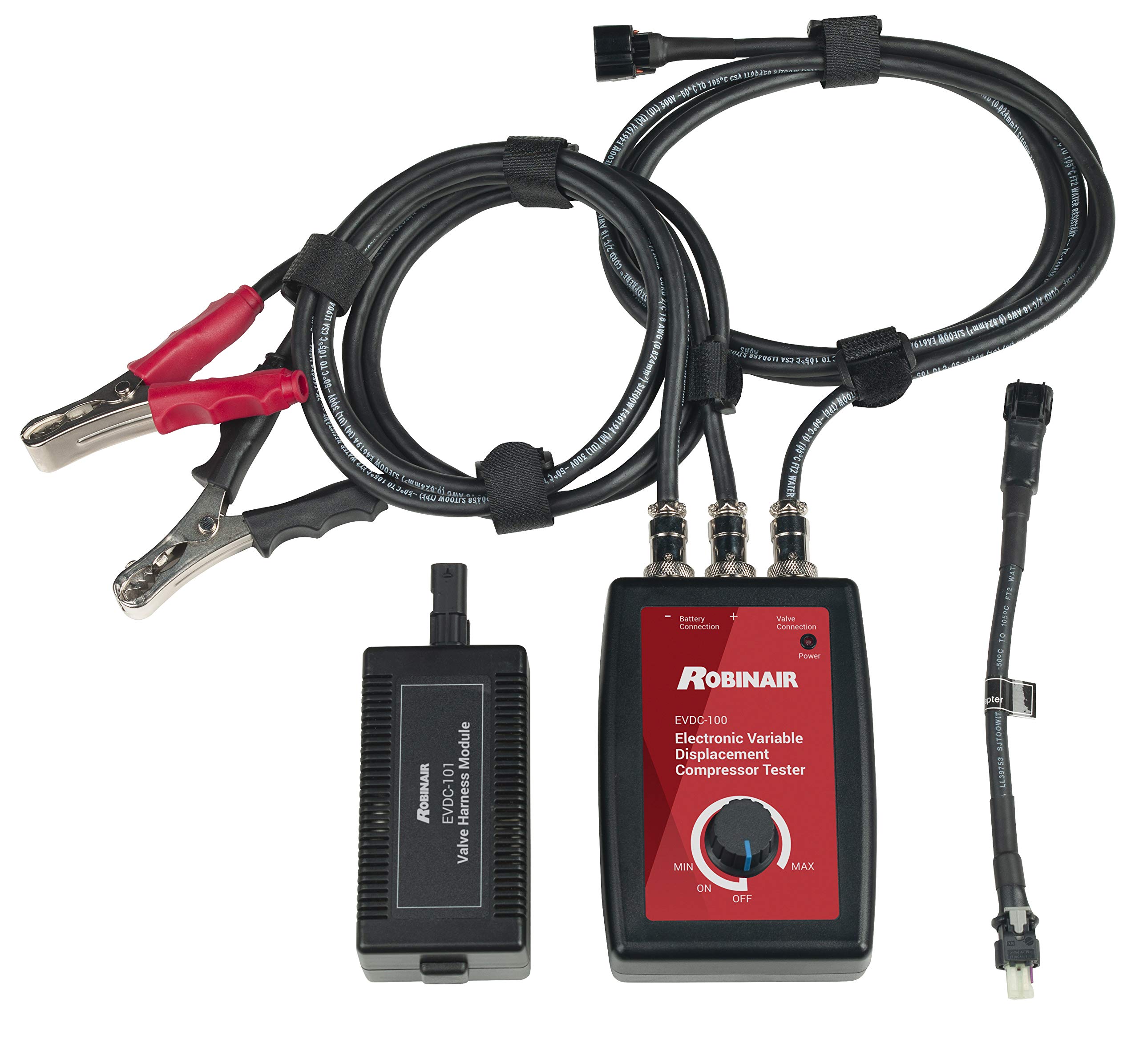 Robinair EVDC100 Electronic Variable Compressor Tester - Professional HVAC Diagnostic Tool for AC Systems (Black) | Ideal for Automotive Repair & Air Conditioning Maintenance