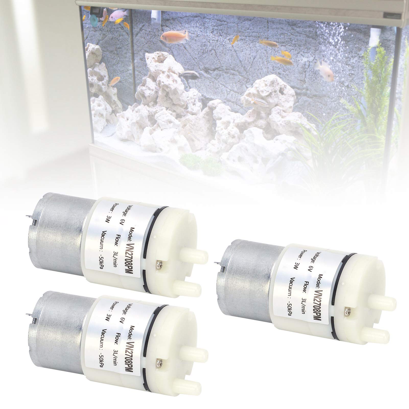 Micro Diaphragm Pump - Mini Vacuum Pump for Aquariums, Fish Tanks & Small Water Features | Perfect for Home, Villas & Park Water Displays