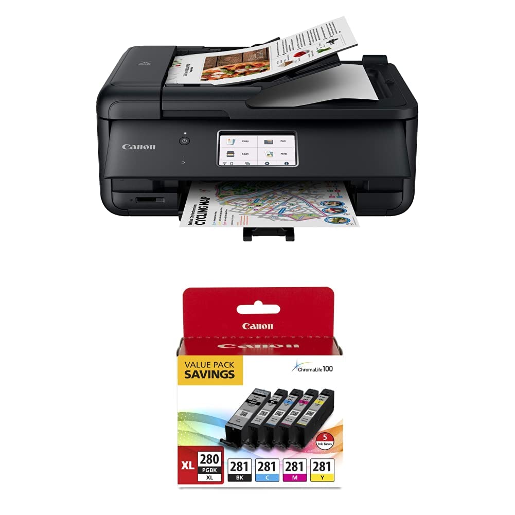 Canon Printer with Ink Combo - High-Quality Photo & Document Printing for Home & Office Use