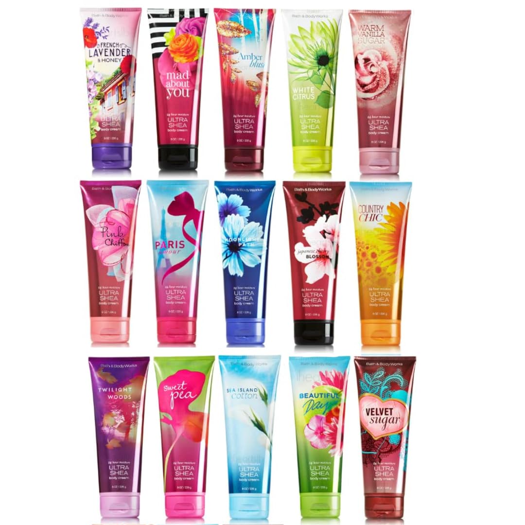 Bath & Body Works 3-Pack Assorted Body Creams - 8 oz Each (24 oz Total) | Moisturizing & Nourishing for Dry Skin | Perfect for Daily Use, Gifts & Self-Care Routine