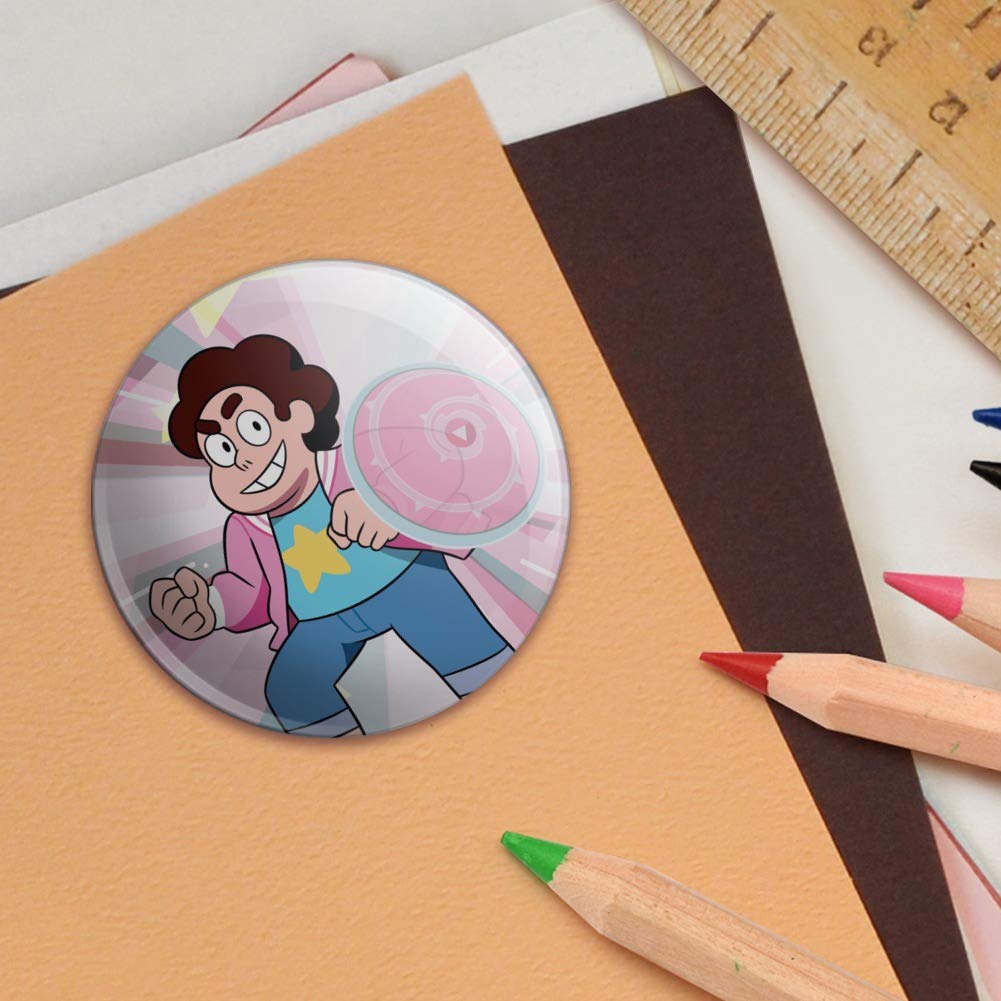 Steven Universe Steven Shield Puffy Bubble Dome Stickers - Scrapbooking, DIY Crafting, Journaling, Planner Decoration - Perfect for Kids, Teens & Fans