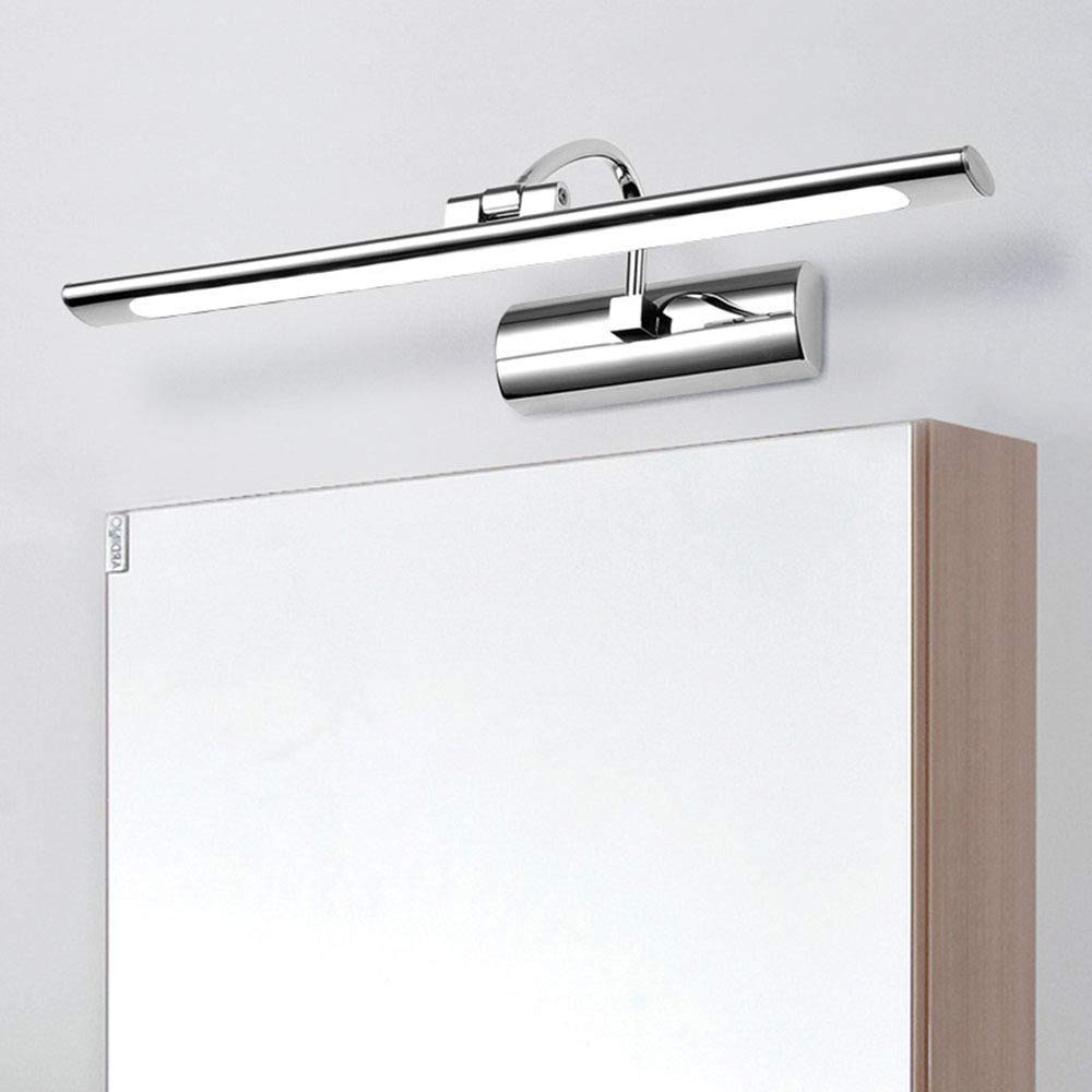 Modern Adjustable Vanity Lights for Bathroom - 43CM White LED Wall Mirror Lighting Fixture (8W) - Perfect for Makeup Vanity, Dressing Room & Bathroom Mirror Illumination