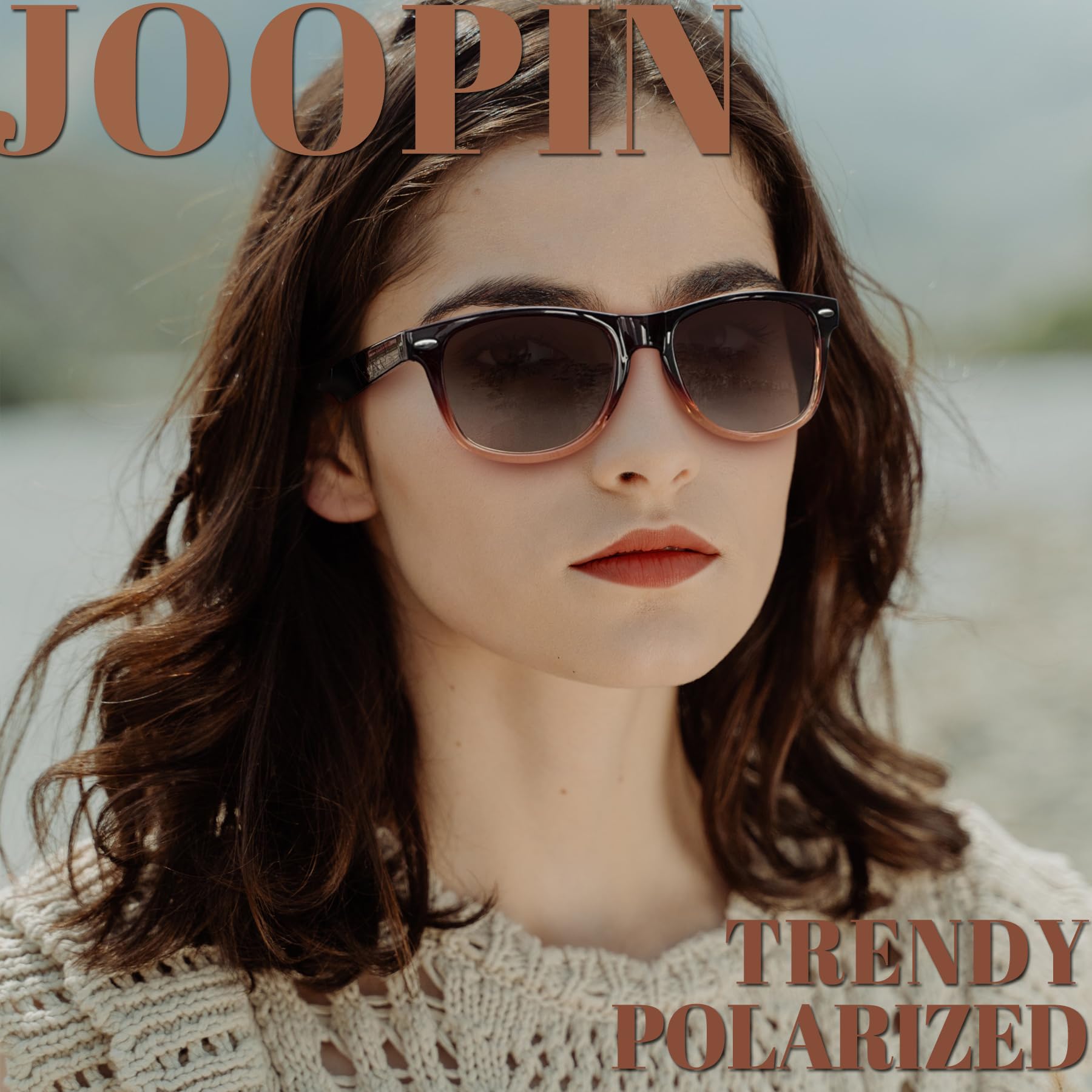 Joopin Square Polarized Sunglasses for Men & Women - UV Protection, Trendy Designer Shades for Outdoor, Driving & Fashion