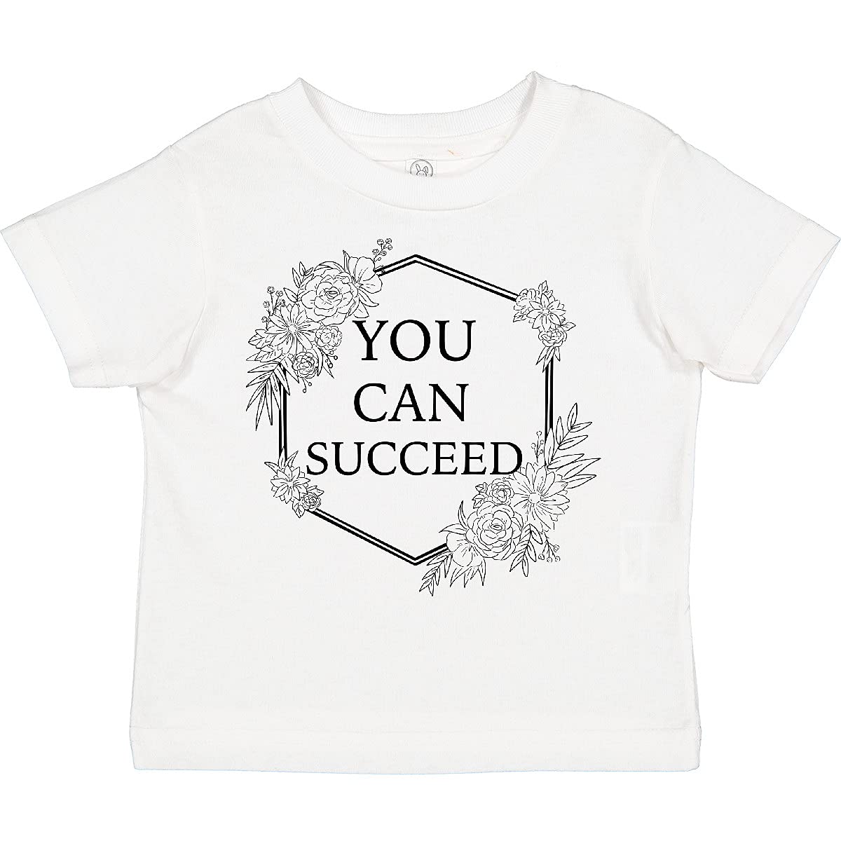 Inktastic 'You Can Succeed' Motivational Toddler T-Shirt - Cute Inspirational Outfit for Kids' School, Playdates & Special Occasions