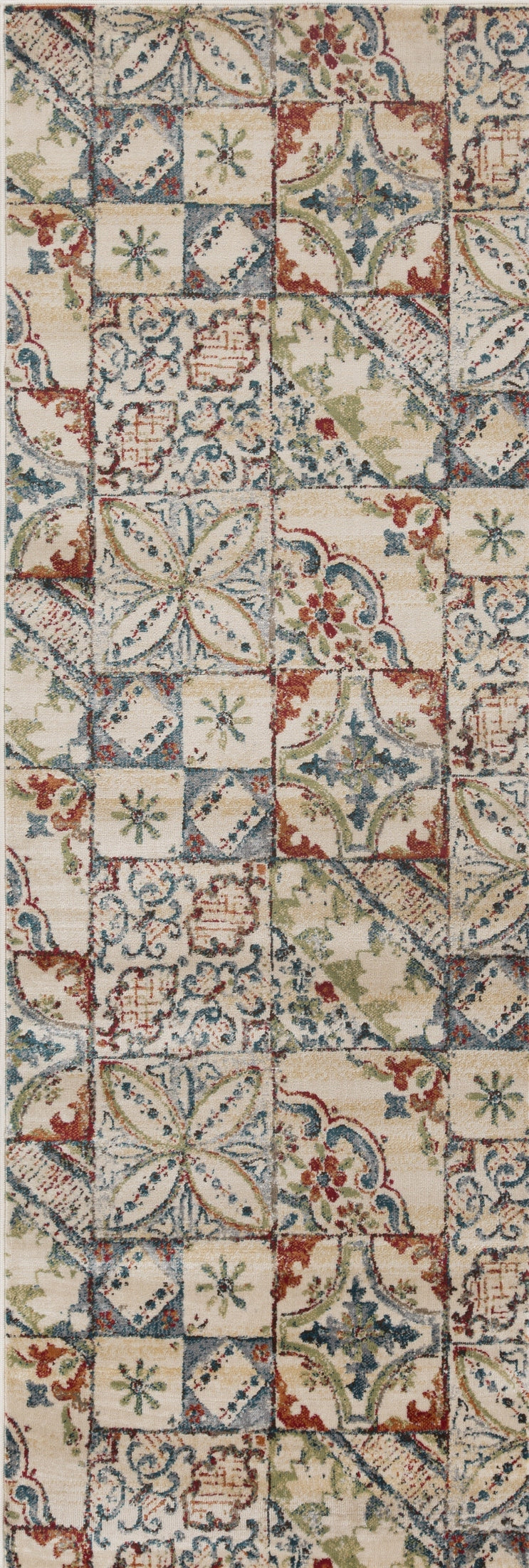 Vanessa Rustic Patchwork Indoor Modern Area Rug - Soft Boho Chic Living Room Carpet for Bedroom, Nursery & Home Decor