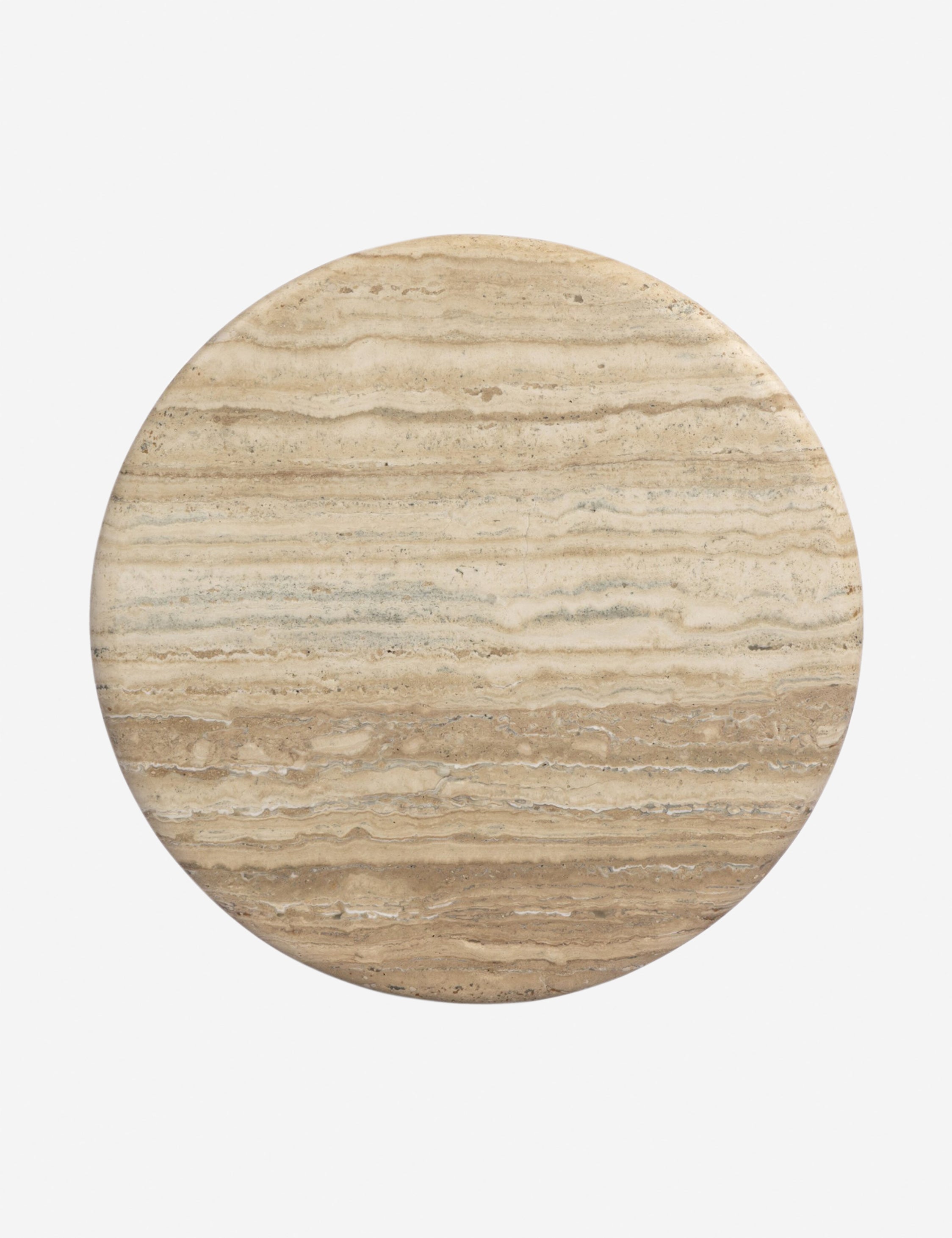 Amber Lewis x Four Hands Figueroa Round Side Table - Modern End Table for Living Room, Bedroom, or Office Decor