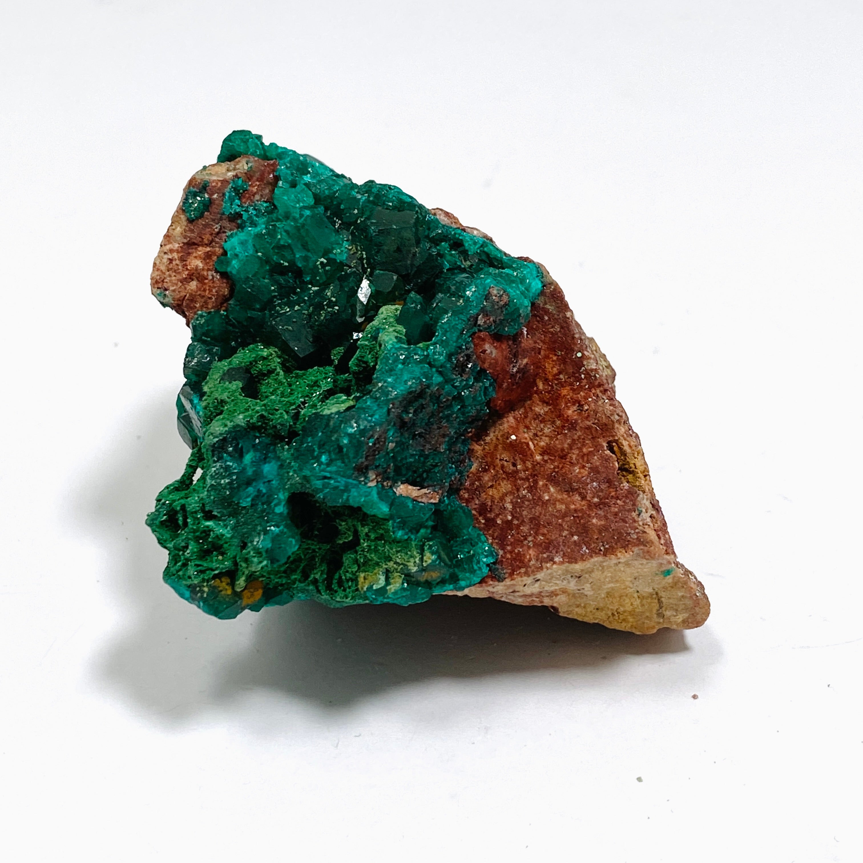 Natural Dioptase with Malachite Crystal Specimen from Congo CR3746 - Perfect for Mineral Collectors & Home Decor